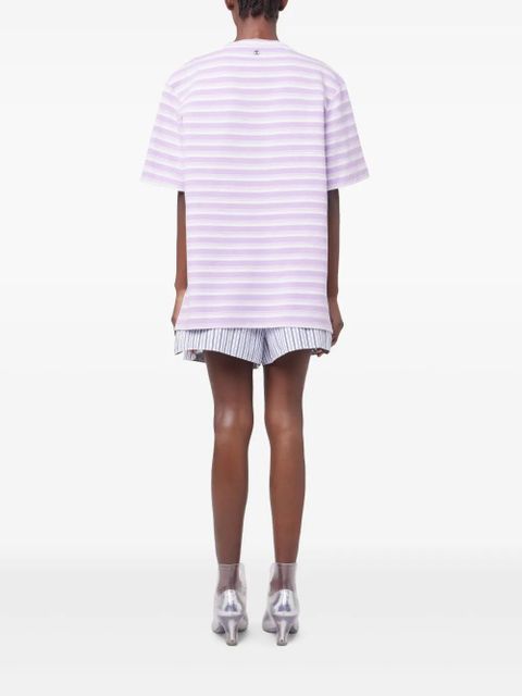 Rabanne poplin cotton shorts - Blue