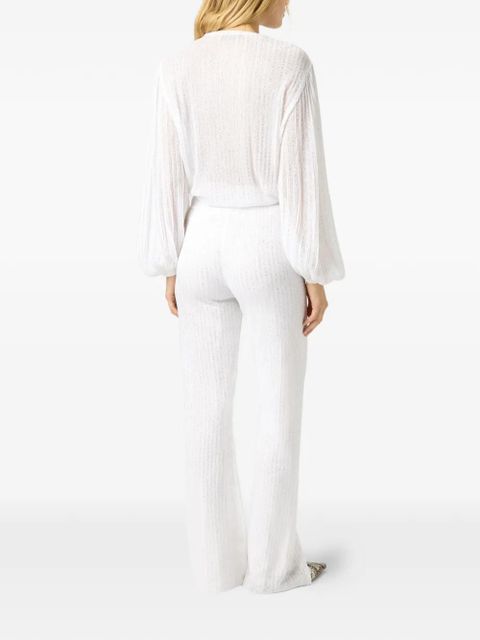 Missoni flared sequins trousers - White