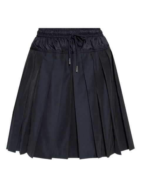 Moncler pleated drawstring skirt - Blue - zdjęcie produktu nr 1