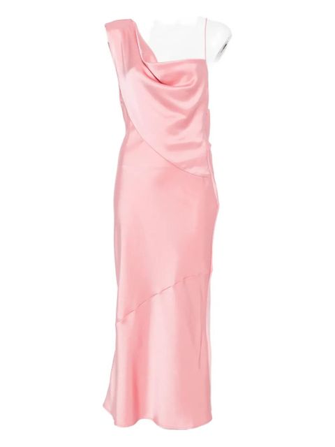 Paris Georgia Minka cowl-neck slip midi dress - Pink