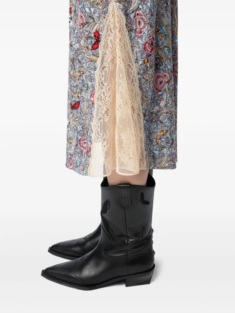 Zadig&Voltaire Jayla midi skirt - Blue