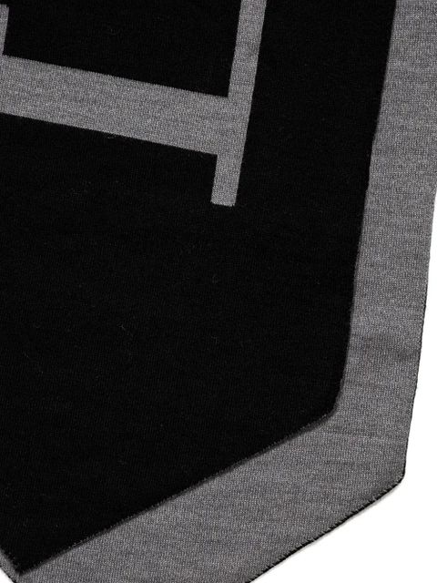 Lanvin logo-print scarf - Black - zdjęcie produktu nr 2