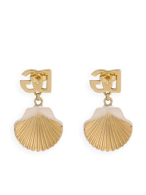 Dolce & Gabbana DG shell drop earrings - Gold - zdjęcie produktu nr 2
