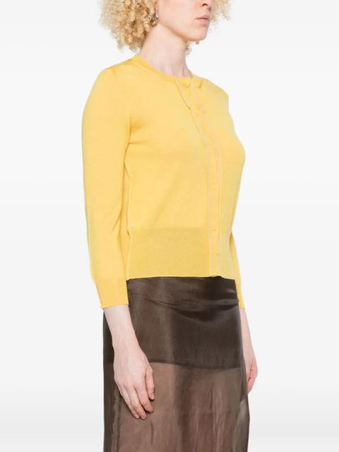Prada long-sleeved cardigan - Yellow - zdjęcie produktu nr 2