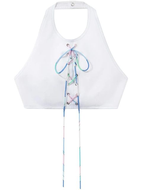 PUCCI lace-up top - White - zdjęcie produktu nr 1