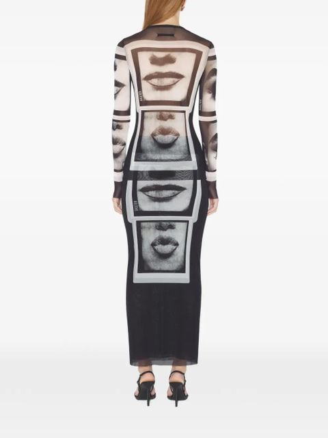 Jean Paul Gaultier printed long-sleeve top - Brown