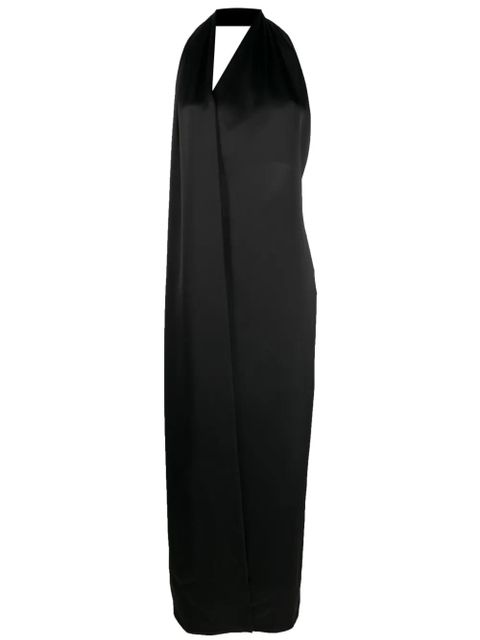 LOEWE Scarf satin maxi dress - Black - zdjęcie produktu nr 1