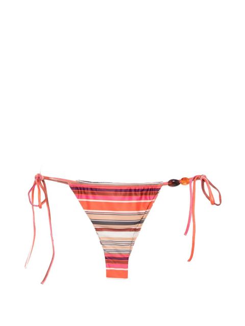 Faithfull the Brand Ombra striped-pattern bikini bottoms - Orange - zdjęcie produktu nr 1