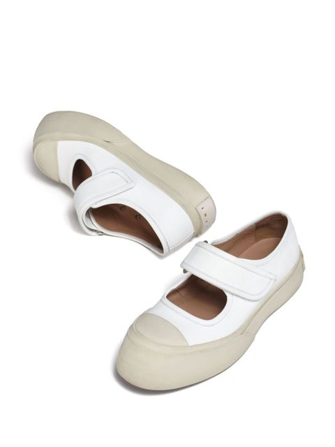 Marni leather Mary Jane sneakers - White
