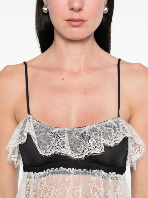 Gimaguas Yasmin lace mini dress - Black