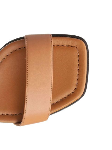 Ferragamo Gancini leather sandals - Neutrals