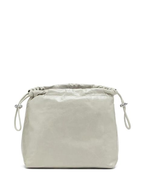 Diesel Scrunch-D leather bucket bag - White - zdjęcie produktu nr 2