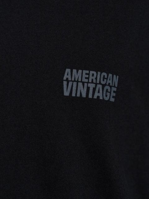 American Vintage Gixy long-sleeve T-shirt - Black