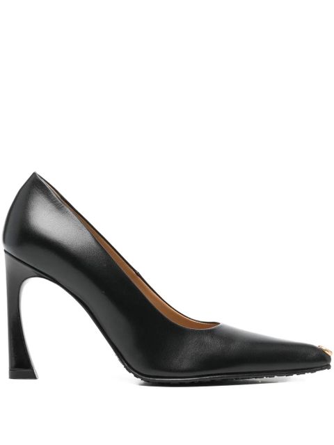 Marine Serre MS Kiss point-toe pumps - Black - zdjęcie produktu nr 1