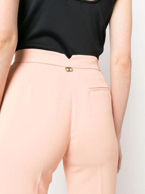 TWINSET pleated flared trousers - Orange