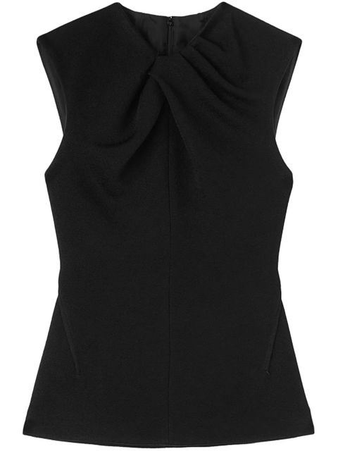 Jil Sander pleat-detailing sleeveless top - Black - zdjęcie produktu nr 1