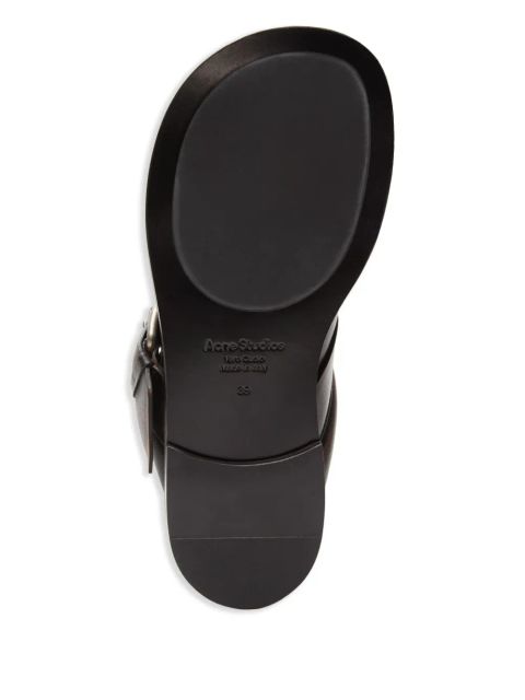 Acne Studios leather mules - Brown