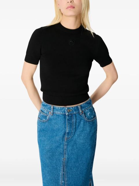 Marine Serre Moon Laser denim midi skirt - Blue - zdjęcie produktu nr 2