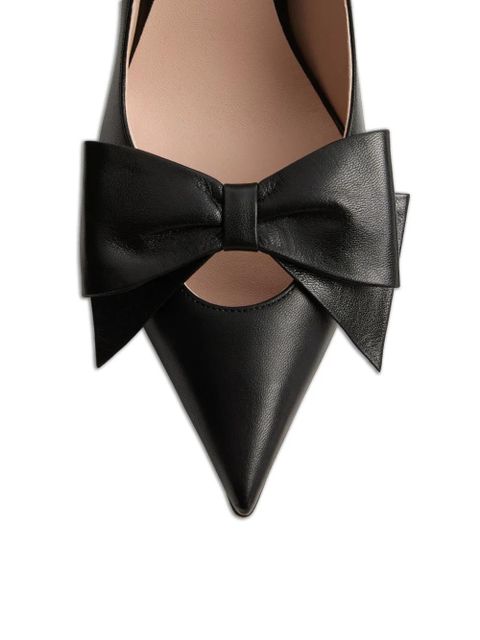 Valentino Garavani BOWOW pumps in kidskin 100mm - Black