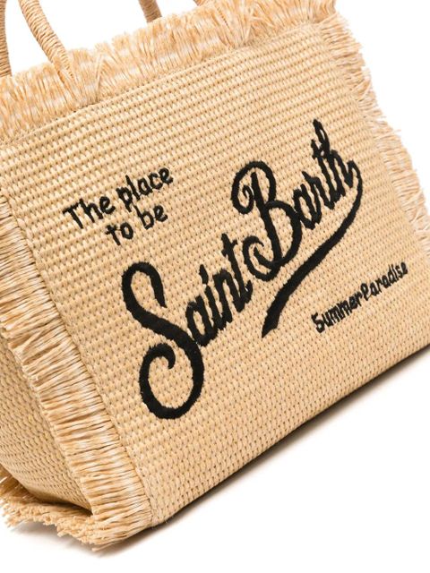 MC2 Saint Barth Colette fringed beach bag - Neutrals