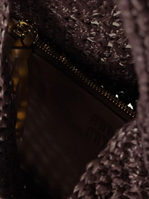 Miu Miu interwoven tote bag - Brown