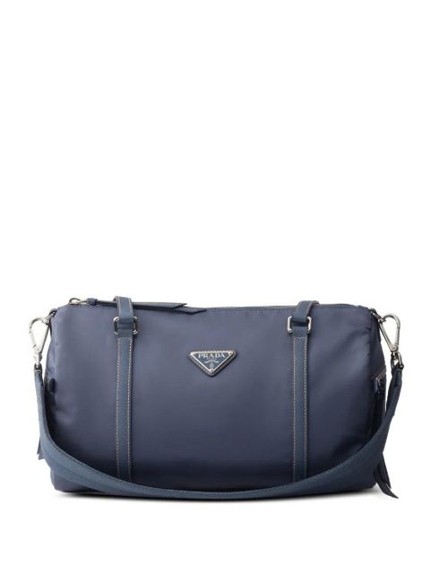 Prada large Re-Nylon and Saffiano-leather duffel bag - Blue - zdjęcie produktu nr 1