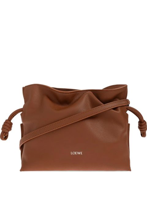 LOEWE mini Flamenco drawstring cross body bag - Brown - zdjęcie produktu nr 1