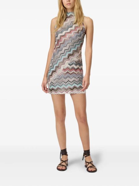Missoni zigzag halterneck mini dress - Neutrals - zdjęcie produktu nr 2