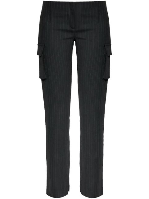 MISBHV pinstriped straight trousers - Black - zdjęcie produktu nr 1