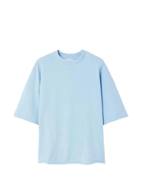 American Vintage raw-edge drop-shoulder T-shirt - Blue - zdjęcie produktu nr 1