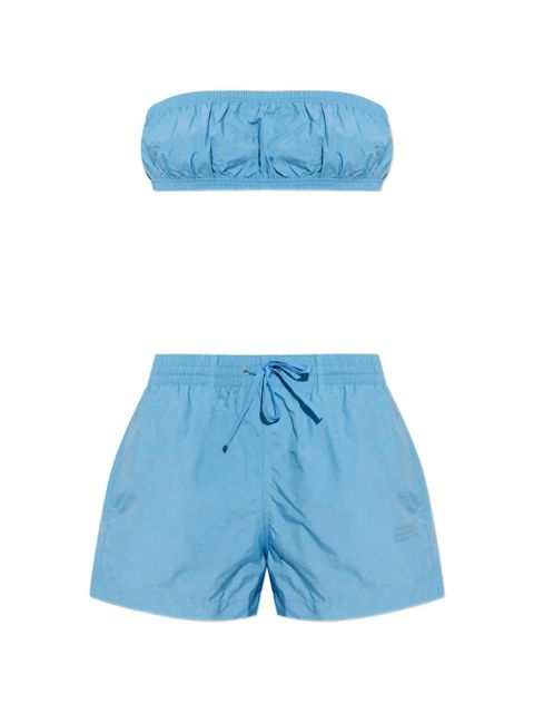 MM6 Maison Margiela drawstring-waist shorts - Blue - zdjęcie produktu nr 1