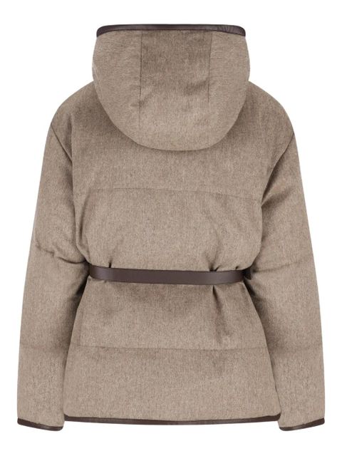 Tod's belted padded jacket - Neutrals - zdjęcie produktu nr 2