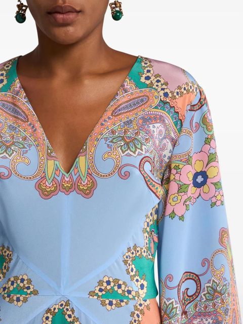 ETRO paisley-print maxi dress - Blue - zdjęcie produktu nr 1