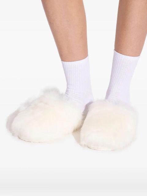 UGG fur-lined slippers - White
