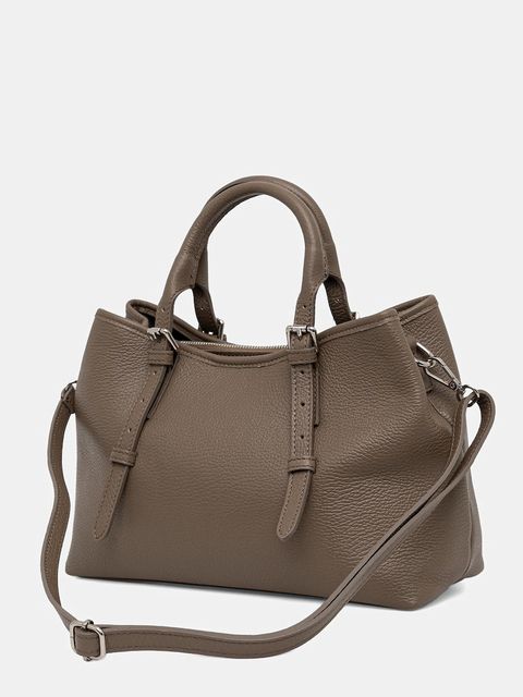 Answear.LAB torebka skórzana kolor beżowy