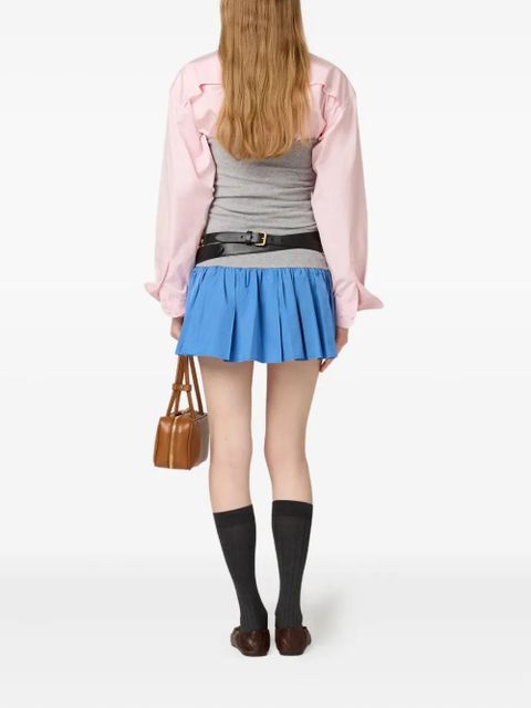 Miu Miu panelled mini skirt - Blue - zdjęcie produktu nr 2
