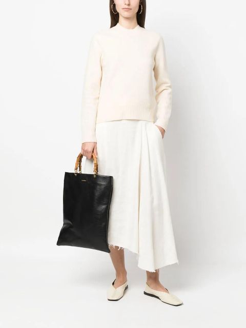 Jil Sander wool crew neck jumper - White - zdjęcie produktu nr 2