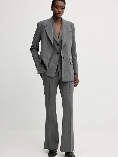 AllSaints kamizelka ASTRA kolor szary jednorzędowa W043QD - zdjęcie produktu nr 2