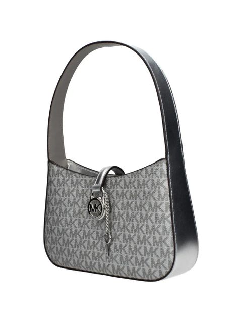 Michael Kors monogram-pattern shoulder bag - White