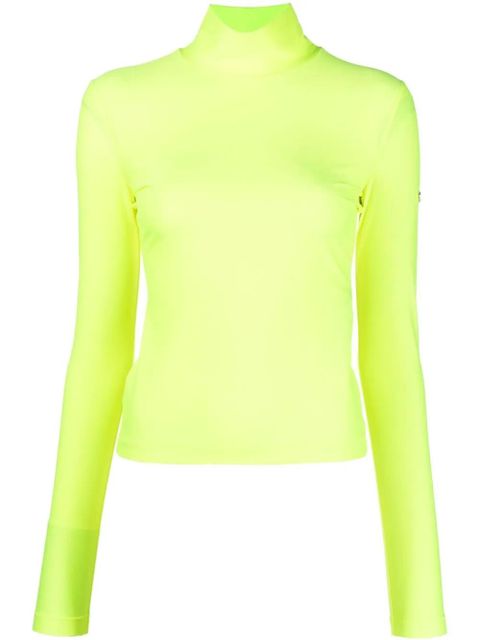 Diesel high collar T-shirt - Yellow - zdjęcie produktu nr 1