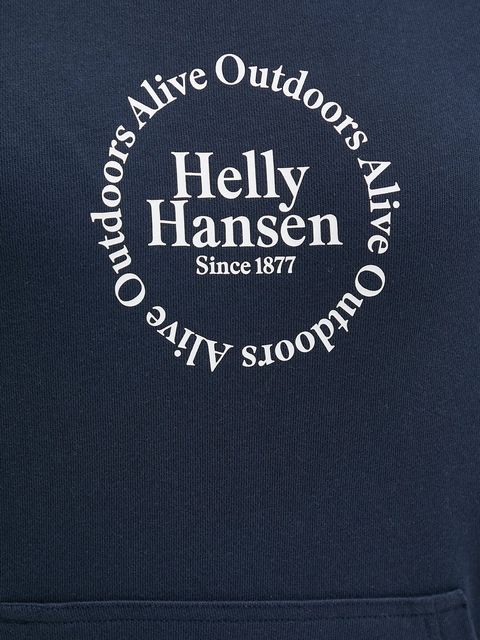 Helly Hansen bluza damska kolor granatowy z kapturem z aplikacją 54239