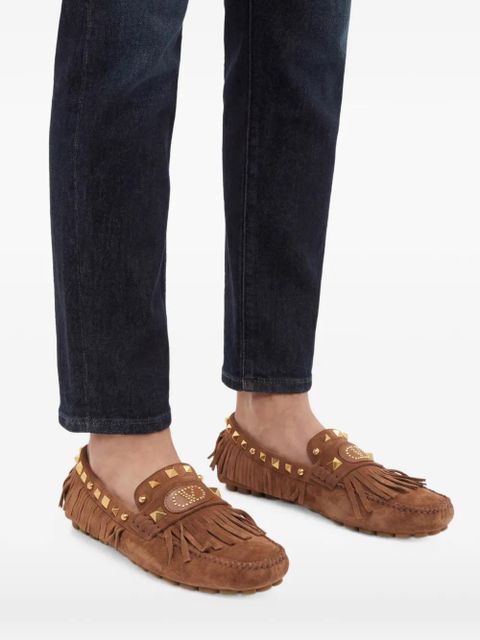 Valentino Garavani Rockstud loafers - Brown