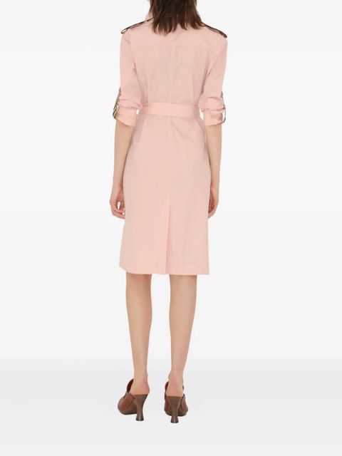 Burberry cotton-poplin shirt dress - Pink