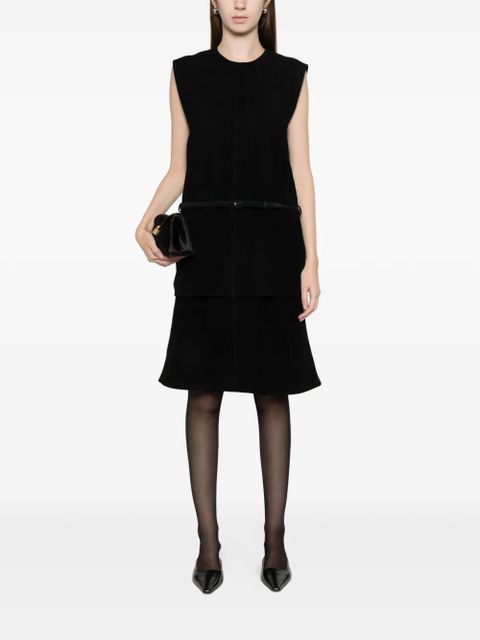 TOTEME belted suede top - Black - zdjęcie produktu nr 2