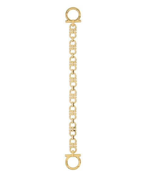 Ferragamo Gancini embossed chain charm - Gold