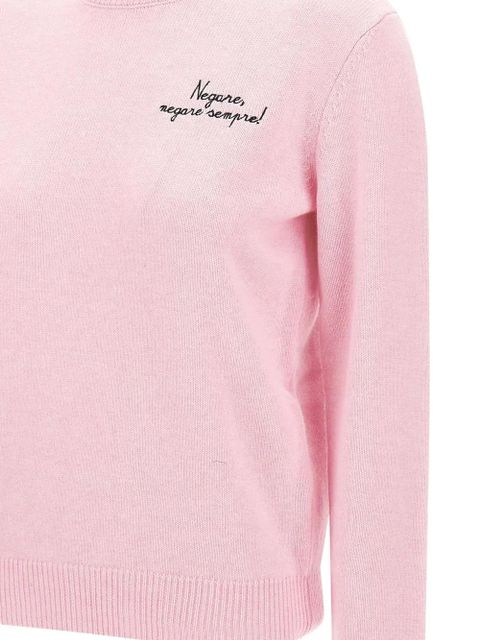 MC2 Saint Barth embroidered crew neck sweater - Pink