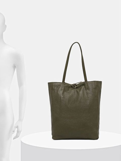 Answear.LAB torebka skórzana kolor zielony