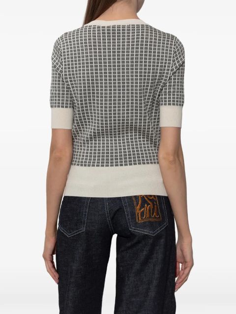 Marni checked top - Neutrals