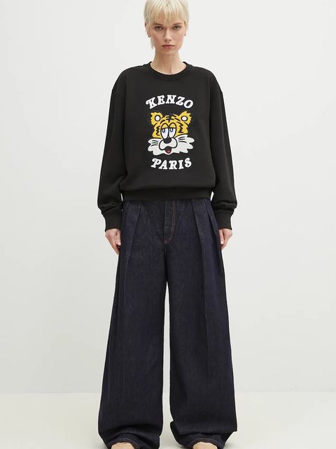 Kenzo bluza bawełniana x Verdy kolor czarny z aplikacją FF58SW2394MF.99J