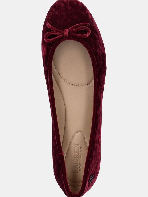 Lauren Ralph Lauren baleriny Jayna IIi kolor bordowy 802977875004